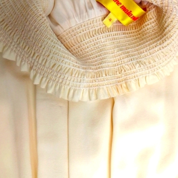 Vintage Catherine Malandrino Victorian Silk Shirred A-Line Dress - Picture 10 of 10